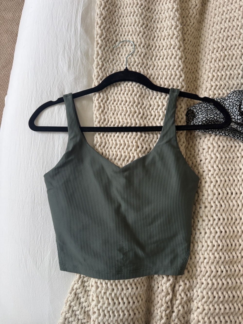 Ribbed power soft active V-Neck Tank Top